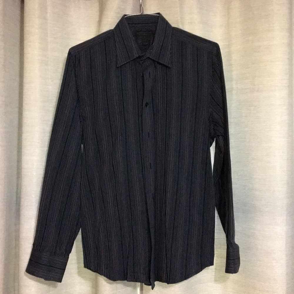 Mens striped button down shirt